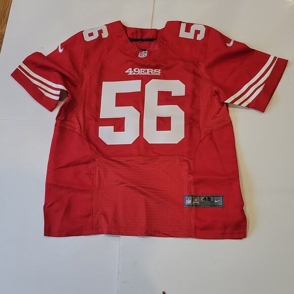 NFL On Field  SF 49ers #56 Rueben Foster Jersey Men's Sz 48 Embroidered - Picture 1 of 13